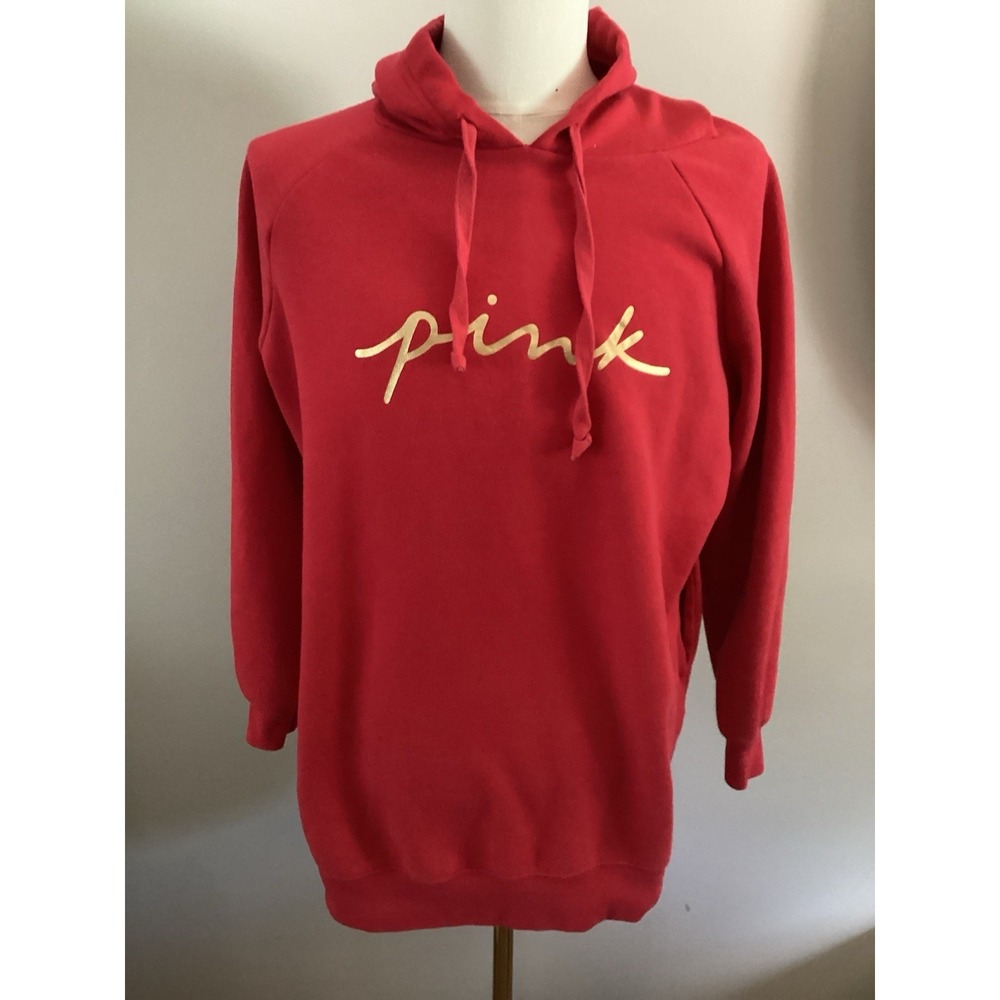 Victoria Secrets Pink Hooded Pullover Red Size X Small